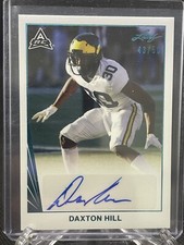 2022 Leaf Rc Autographs White  #BA-DH1 Daxton Hill...43/50