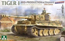 TAKOM 2200 1/35 Tiger I Mid Production w/Zimmerit `Otto Carius`  Plastic model
