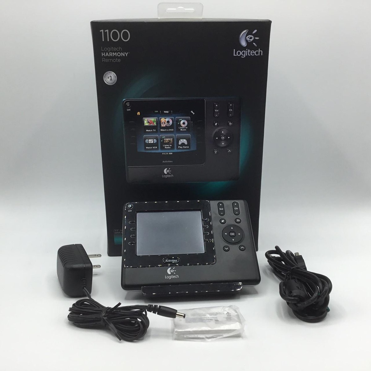 Boxed Logitech Harmony 1100 Universal Remote Color Touch Screen  