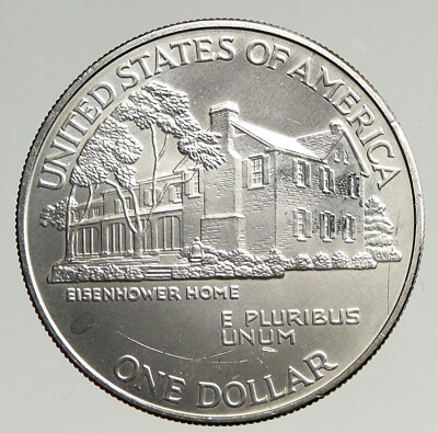 1990 UNITED STATES USA General & President EISENHOWER Silver