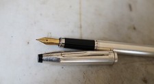 Penna Stilo Cross Century Argento Massiccio 925 - Oro 18 Carati - Raro