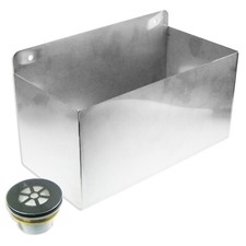 STAINLESS STEEL TUNDISH WATER TROUGH HOPPER FOR COMBI STEAM OVEN DRAIN OUTLET