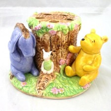 Disney Classic Winnie The Pooh Ceramic Toothbrush Holder Eeyore Piglet HP Stump