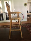 Vintage 1950s wooden baby doll toy high chair furniture (Whitney Bros. Co.) — photo 3