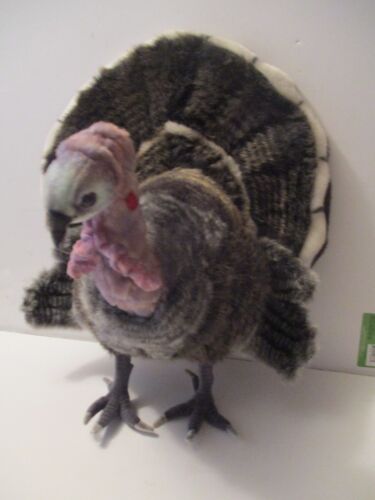 Peluche HANSA 18" Turchia realistico artigianale peluche 2004 ritirato - Foto 2 di 5