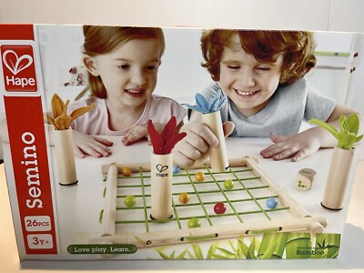 Hape Semino Game E5558 26 Pcs 3+ years Handcrafted from Bamboo Strategy New