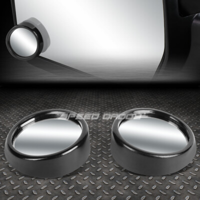PAIR UNIVERSAL BLIND SPOT MIRROR ROUND BEZEL CONVEX BACK/REAR 2-SIDE VIEW 2" PAIR UNIVERSAL BLIND SPOT MIRROR ROUND BEZEL CONVEX BACK/REAR 2-SIDE VIEW 2"