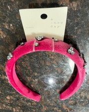 A New Day by Target Crystals Clear Rhinestones Gems Beaded Pink Headband