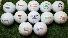 12 Assorted Logo Golf Balls