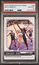 2024 Panini Instant WNBA Kate Martin #59 PSA 10 RC Rookie LV Aces IOWA 1st Pro