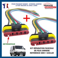 2 Reparatur Anschluss RüCklicht FüR Jumper Boxer Ducato 2002-2006 6350AR