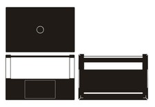 Carbon fiber Laptop Sticker Skin Decals Guard Cover for Dell XPS 15-9510 15.6"