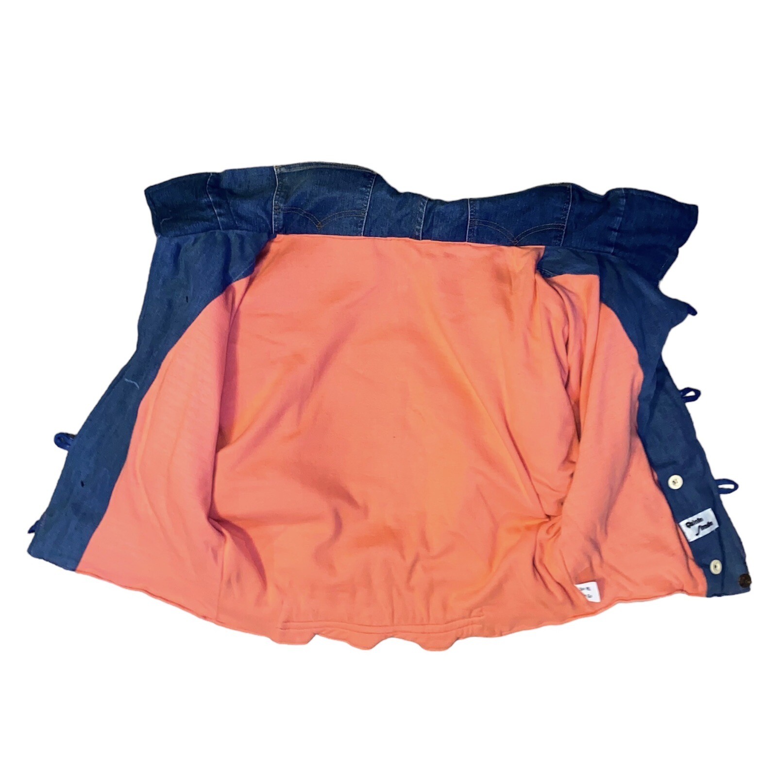 Jean Denim Patchwork Designer Jacket L Vintage Y2… - image 16