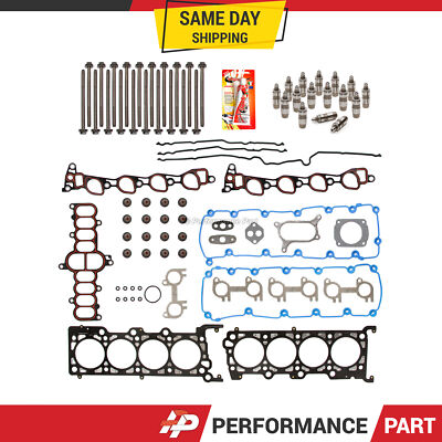 Bolts Lifters Head Gasket Set Fit 97-98 Ford E150 E250 F150 Lincoln 5.4 SOHC 16V
