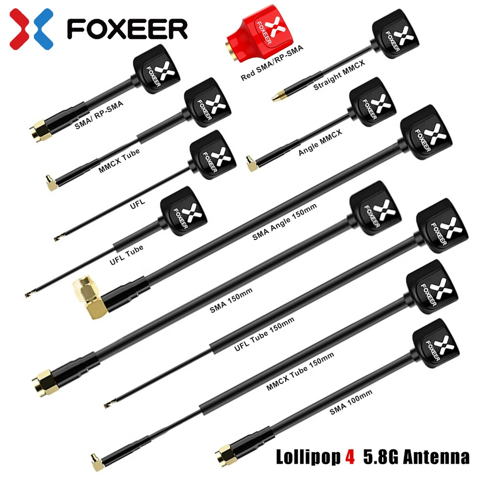 FOXEER FPV Drone Antenna  Lollipop 4 V4 High Gain Omni 5.8G 2.6dBi LHCP/RHCP - image 4 of 4