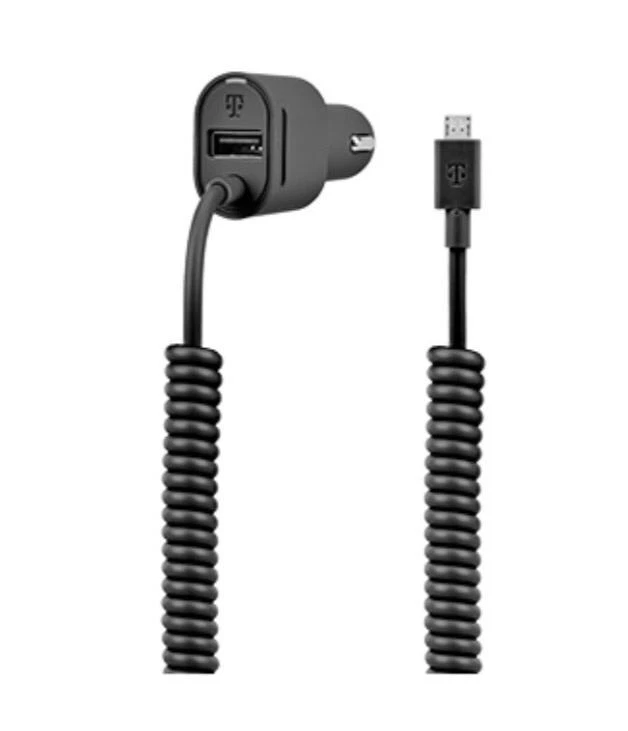 T-Mobile 3.4A Micro USB Car Charger w Extra USB Port for Galaxy S6 S7 Note 5 * - Image 2 of 3