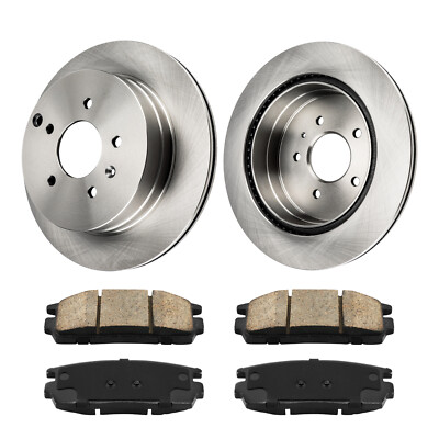 Rear Disc Rotors & Ceramic Brake Pads For Chevrolet Captiva Sport 2012-2014