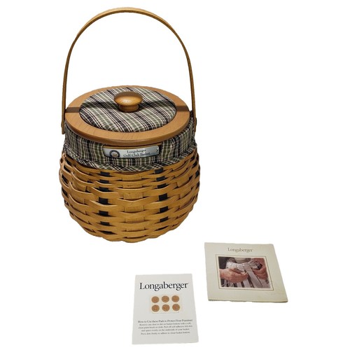 PASADENA TOURNAMENT OF ROSES 2004 LONGABERGER BASKET WITH LID AND