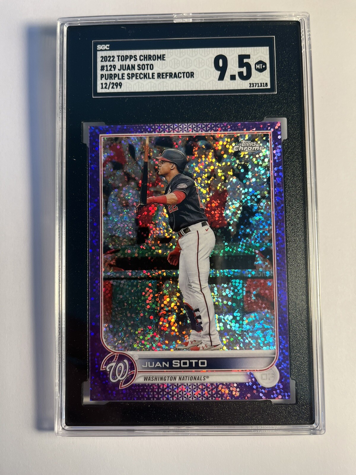 2022 Topps Chrome - Purple Speckle Refractor #129 Juan Soto /299⭐️SGC 9.5💥NICE