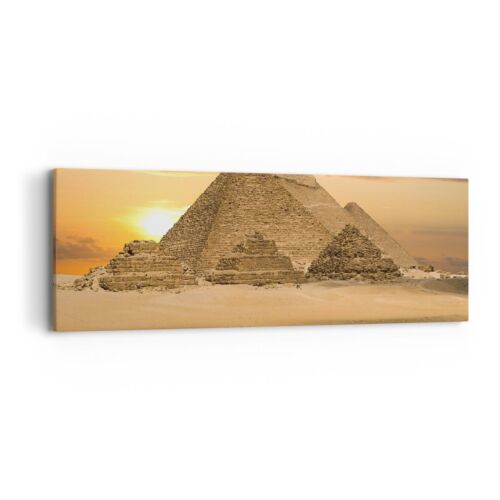Wandbilder 90x30cm Leinwandbild Pyramide �gypten w�ste Klein Bilder Wanddeko - Bild 1 von 10