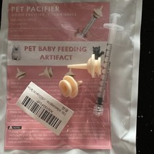 2x Silikon Nippel, + 1x Haustierspritze mit Nippel, Katze / Kleintiere