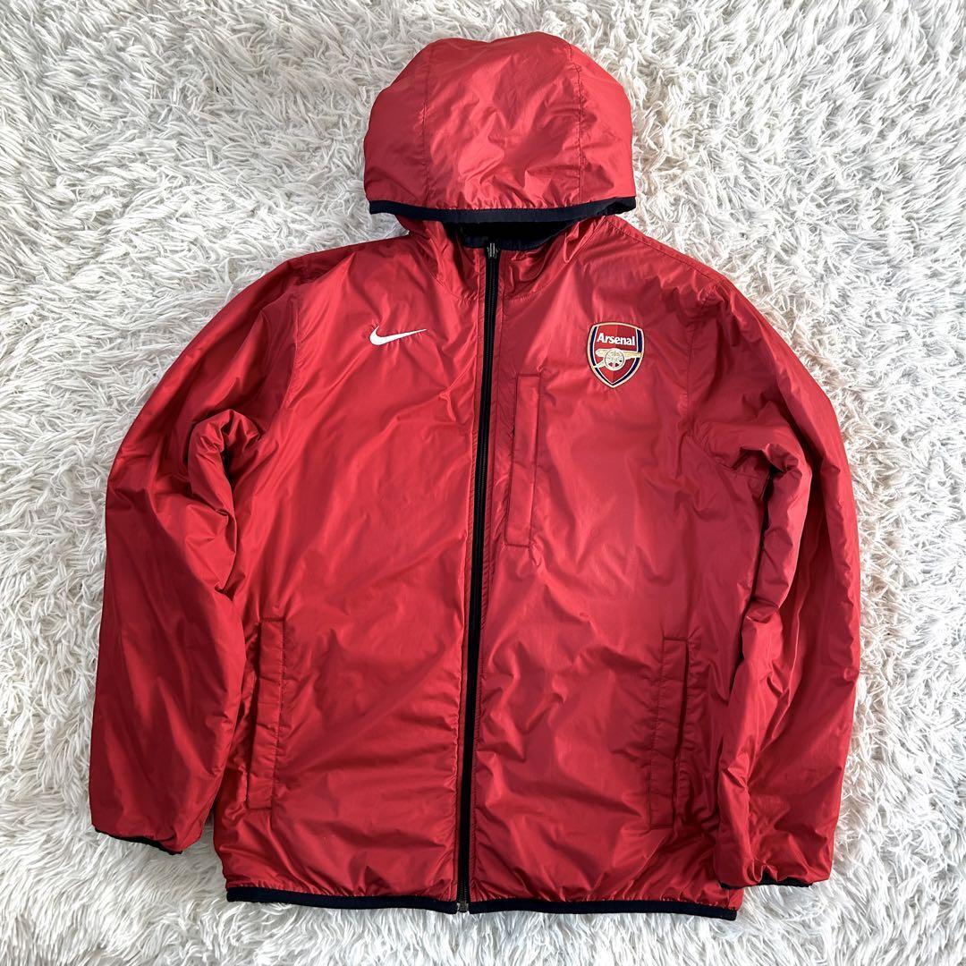 Nike Arsenal Nylon Down Jacket Soccer Football Size L Nike Arsenal Nylon Down Jacket Soccer Football Size L