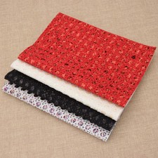 Chunky Glitter Dots Faux Leather Fabric A4 Sheets Faux Leather Bows DIY Craft