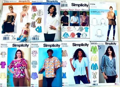 U PICK! WOMENS PLUS SIZE TOP TUNIC BLOUSE  Sew Patterns UC