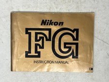 Nikon FG Camera Owners Instruction Manual