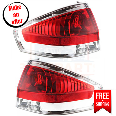 Tail Light FO2800214 FO2801214 Set of 2 Halogen for 2008 Ford Focus S, SE, SES