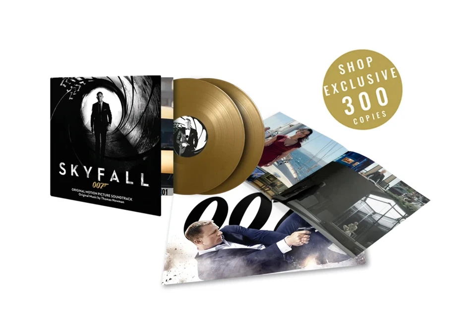 Thomas Newman – 007 James Bond: Skyfall (2012) Complete Score 2LPs/Gold  Vinyl!! - Image 2 of 4