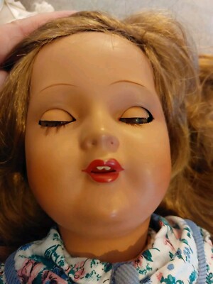 Ancienne Poupée Capi En Porcelaine - 52 Cm - Fabrication Française - Années 1940