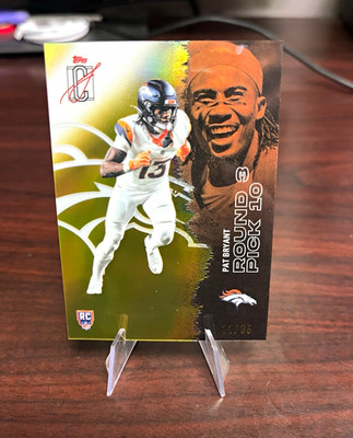 Topps Signature Class Pat Bryant Denver Broncos Rookie Card #160 Serial #/35