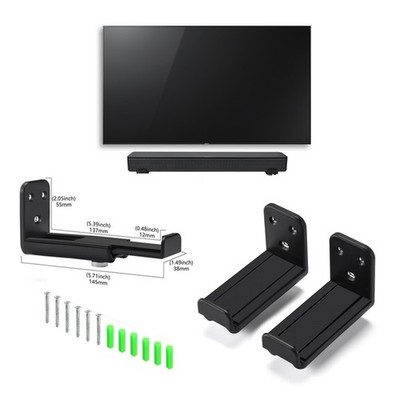 Adjustable Wall Mount Universal for Xiaomi Redmi Samsung JBL Bar Speaker Black