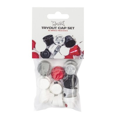 Montana Dosen Tryout Cap Set Sprühkappen, 1 Stück (10er Pack), bunt 