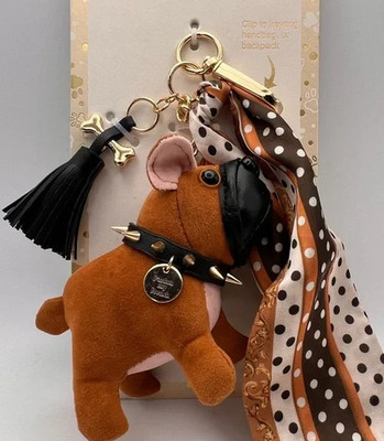 Piper K Bulldog Dog Bag Backpack Charm UNBOXED - SALE HELPS DOGS & CATS!