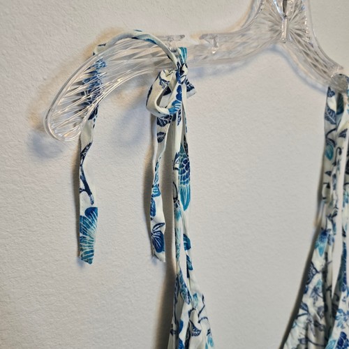 Old Navy Women's Blue Floral Pockets Cotton Swing Mini Dress Plus Size 4X - Picture 4 of 7