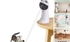 Cat Toy, Automatic Motion-Activated, 5 Fun Patterns, 4 Red Light-9136 White