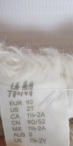 EK8905 Mädchen Weste von H&M, Beige, Gr. 92 - Bild 3 von 4