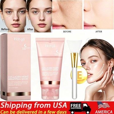 Collagen Night Wrapping Mask Overnight Wrapping Peel Off Natural Facial Mask