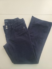 American Eagle Navy Blue Corduroy Stretch Pants   Size 2   Adjustable Length