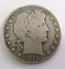 1915 D Barber Silver Half Dollar