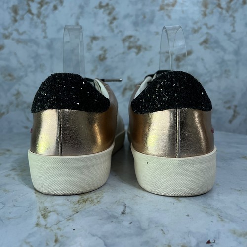 Scarpe vintage Havana Reflex donna taglia 11 bianco rosa oro rosa sneakers moda - Foto 5 di 10