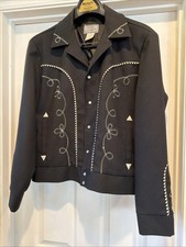 H Bar C California Ranchwear Mens Black Embro...