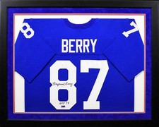 RAYMOND BERRY AUTOGRAPHED SMU MUSTANGS #87 FRAMED JERSEY COA