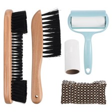 Pool Table Cleaning Brush Set Rail Brush Sticky Lint Roller Wooden