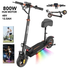 800W 10" Off Road Electric Scooter 45KM/H 28MPH Range E-scooter Dual Suspension
