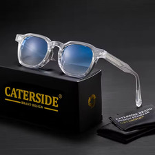 Lunettes de soleil tendance CATERSIDE pour hommes, monture carrée petite taille