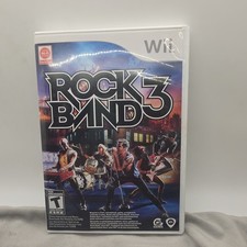 Rock Band 3- Wii with manual - disc is Excellent. (sr1)