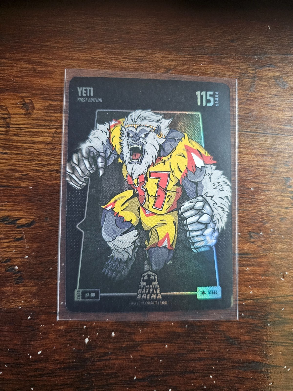 2024 Bo Jackson Battle Arena Alpha Yeti Travis Kelce SP Steel Battlefoil BF-80
